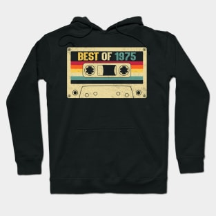 Best Of 1975 49th Birthday Gifts Cassette Tape Vintage Hoodie